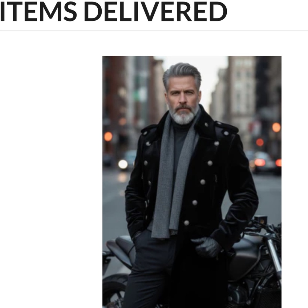 BARABAS Black Double-Breasted Trench Coat velvet